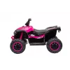 LEAN CARS elektriskais braucamais kvadracikls HL568 rozā – 12V 2x30W bērnu ATV ar mūziku, LED gaismām, 30 kg ietilpība
