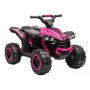 LEAN CARS elektriskais braucamais kvadracikls HL568 rozā – 12V 2x30W bērnu ATV ar mūziku, LED gaismām, 30 kg ietilpība