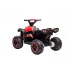 LEAN CARS Electric Ride-On Quad HL568 Red 6V Battery Powered Kids ATV ar LED gaismām un mūziku