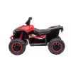 LEAN CARS Electric Ride-On Quad HL568 Red 6V Battery Powered Kids ATV ar LED gaismām un mūziku