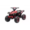 LEAN CARS Electric Ride-On Quad HL568 Red 6V Battery Powered Kids ATV ar LED gaismām un mūziku