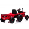 LEAN CARS Elektriskais braucamais traktors CH9959 Sarkans ar piekabi, LED gaismām, tālvadību un radio