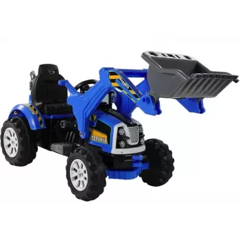 LEAN CARS Elektriskais braucamais traktors ar kausa ekskavatoru zils