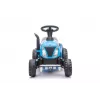 LEAN CARS elektriskais traktors ar piekabi A009 zils - 12V braucamais, 2x35W, tālvadība