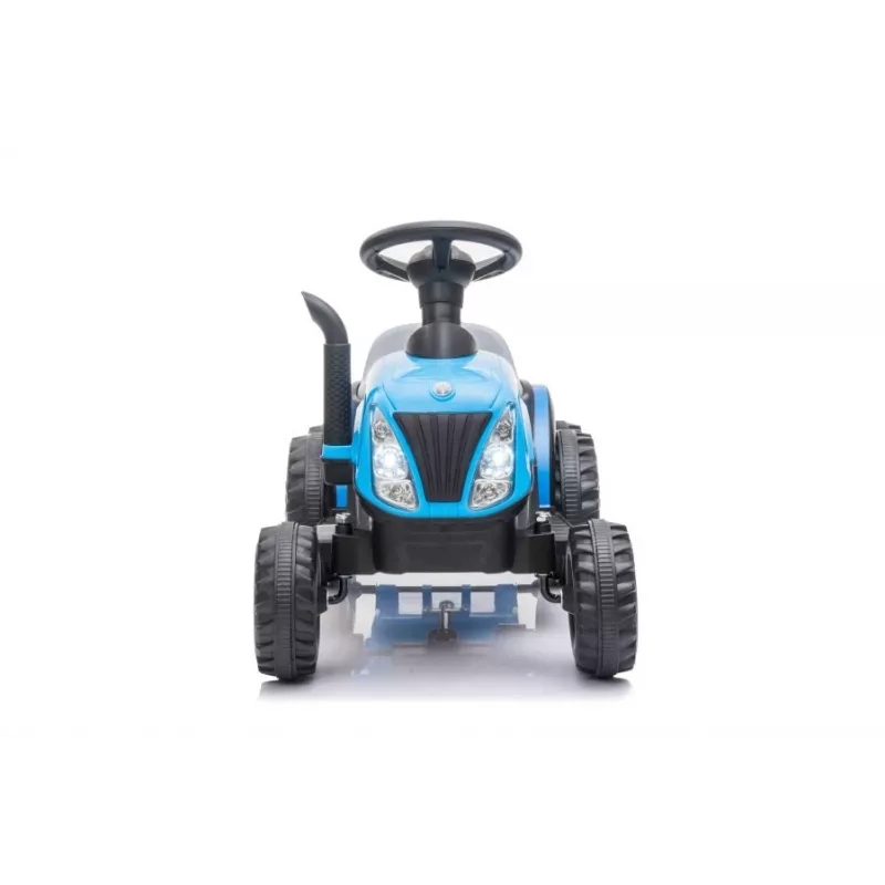 LEAN CARS elektriskais traktors ar piekabi A009 zils - 12V braucamais, 2x35W, tālvadība