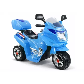 LEAN CARS HC8051 Blue Electric Ride On Motorcycle
