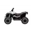 LEAN CARS HL568 balts bērnu elektriskais kvadracikls – 12V 2x35W, EVA riteņi, LED gaismas, MP3/USB/AUX (modelis 13558)