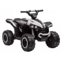 LEAN CARS HL568 balts bērnu elektriskais kvadracikls – 12V 2x35W, EVA riteņi, LED gaismas, MP3/USB/AUX (modelis 13558)