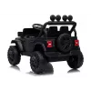 LEAN CARS Jeep Rubicon DK-JWR558 24V ar akumulatoru darbināms bērnu braucamais, melns