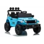 LEAN CARS Jeep Rubicon DK-JWR558 24V gaiši zils ar akumulatoru darbināms braucamrīks ar vecāku tālvadību