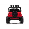 LEAN CARS Jeep Rubicon DK-JWR558 24V sarkans ar akumulatoru darbināms transportlīdzeklis