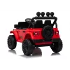 LEAN CARS Jeep Rubicon DK-JWR558 24V sarkans ar akumulatoru darbināms transportlīdzeklis