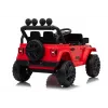 LEAN CARS Jeep Rubicon DK-JWR558 24V sarkans ar akumulatoru darbināms transportlīdzeklis