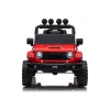 LEAN CARS Jeep Rubicon DK-JWR558 24V sarkans ar akumulatoru darbināms transportlīdzeklis