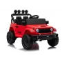 LEAN CARS Jeep Rubicon DK-JWR558 24V sarkans ar akumulatoru darbināms transportlīdzeklis