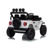 LEAN CARS Jeep Rubicon DK-JWR558 24V balts ar akumulatoru darbināms braucamais bērniem