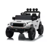 LEAN CARS Jeep Rubicon DK-JWR558 24V balts ar akumulatoru darbināms braucamais bērniem