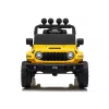 LEAN CARS Jeep Rubicon DK-JWR558 24V dzeltenais ar akumulatoru darbināms braucamais ar tālvadību