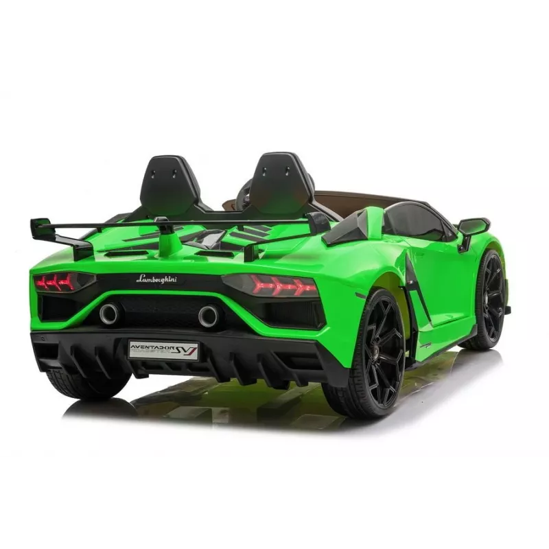 LEAN CARS Lamborghini Aventador SX2028 elektriskā braucamā mašīna bērniem, zaļa