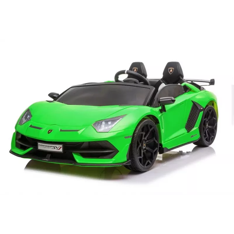 LEAN CARS Lamborghini Aventador SX2028 elektriskā braucamā mašīna bērniem, zaļa
