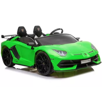 LEAN CARS Lamborghini Aventador SX2028 elektriskā braucamā mašīna bērniem, zaļa