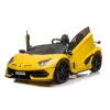 LEAN CARS Lamborghini Aventador SX2028 elektriskā braucamā mašīna bērniem, dzeltena