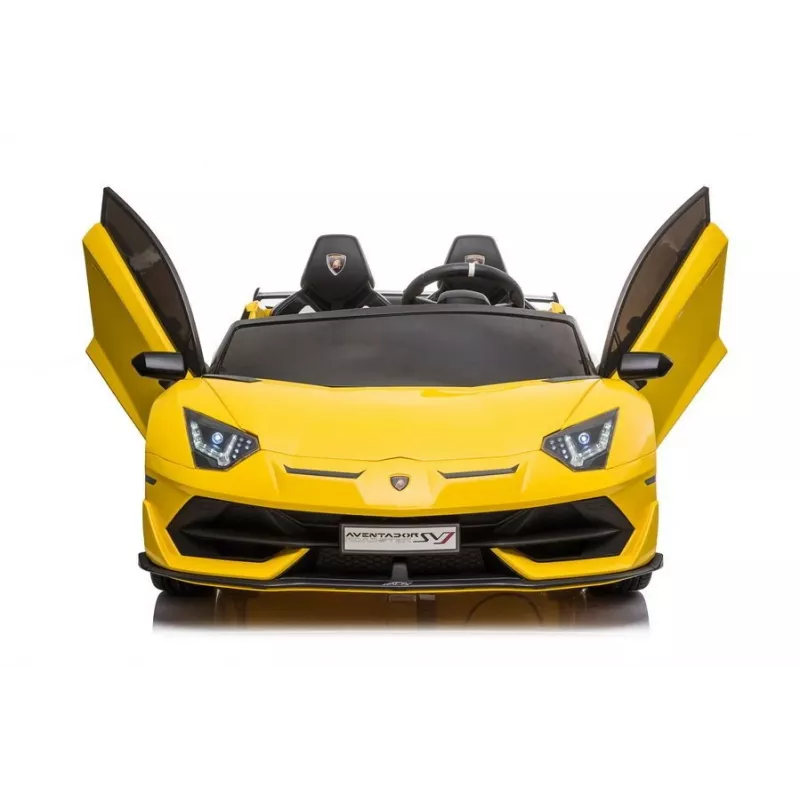LEAN CARS Lamborghini Aventador SX2028 elektriskā braucamā mašīna bērniem, dzeltena