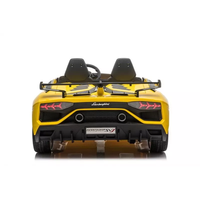 LEAN CARS Lamborghini Aventador SX2028 elektriskā braucamā mašīna bērniem, dzeltena