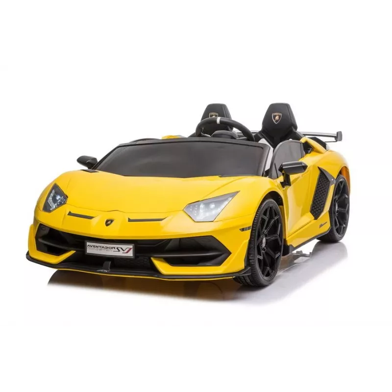 LEAN CARS Lamborghini Aventador SX2028 elektriskā braucamā mašīna bērniem, dzeltena