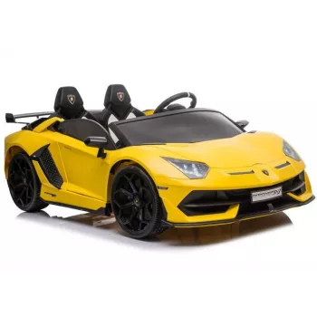 LEAN CARS Lamborghini Aventador SX2028 elektriskā braucamā mašīna bērniem, dzeltena
