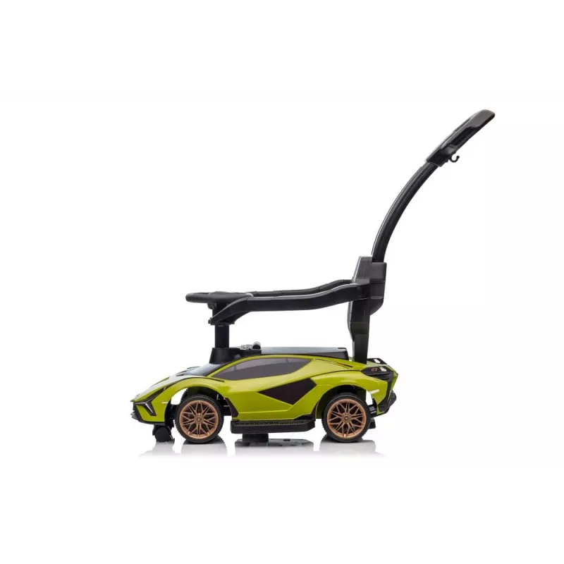 LEAN CARS Lamborghini QLS-996T braucamais ar stūmēju, zaļš