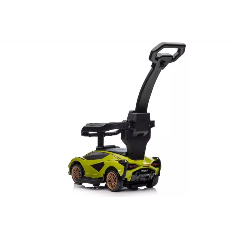 LEAN CARS Lamborghini QLS-996T braucamais ar stūmēju, zaļš