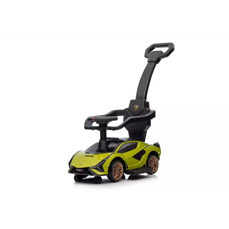 LEAN CARS Lamborghini QLS-996T braucamais ar stūmēju, zaļš