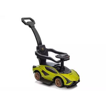 LEAN CARS Lamborghini QLS-996T braucamais ar stūmēju, zaļš