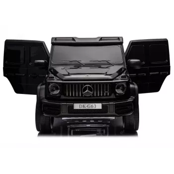 LEAN CARS Mercedes G63 XXL MP4 24V 4x4 melns braucamais auto ar tālvadību