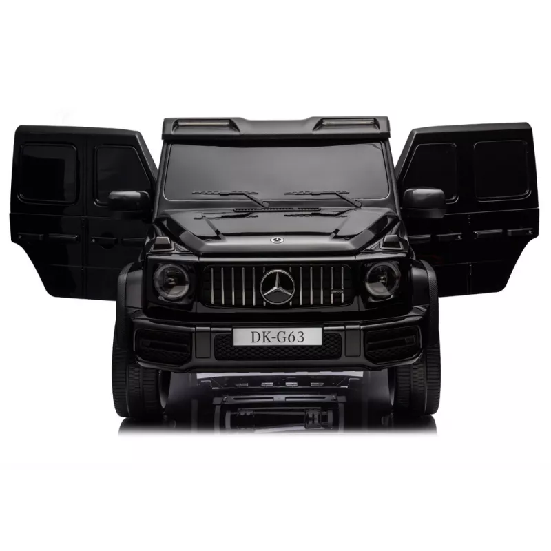 LEAN CARS Mercedes G63 XXL MP4 24V 4x4 melns braucamais auto ar tālvadību