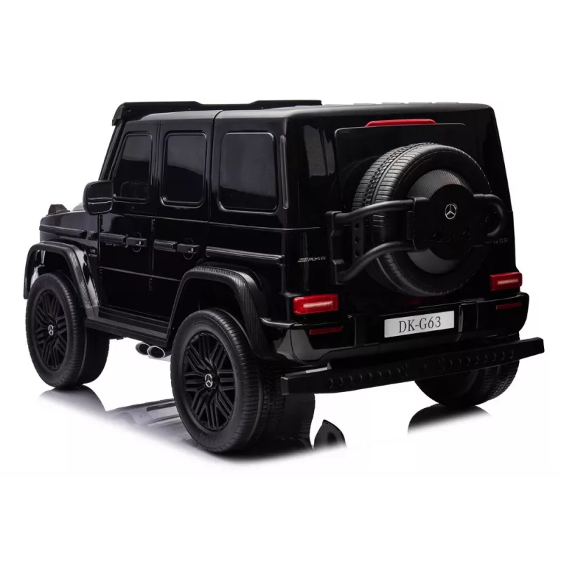 LEAN CARS Mercedes G63 XXL MP4 24V 4x4 melns braucamais auto ar tālvadību
