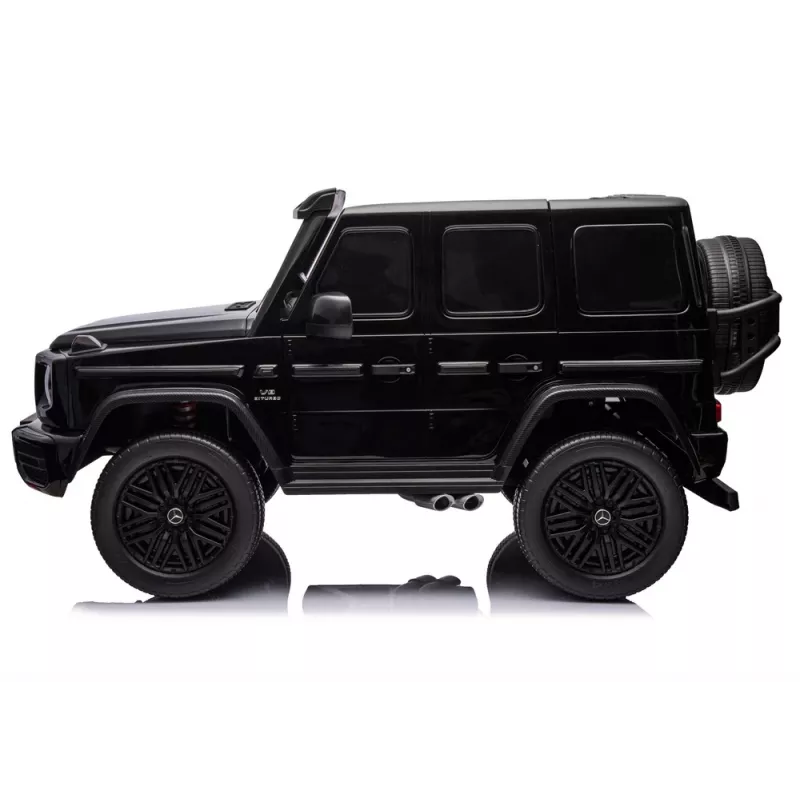 LEAN CARS Mercedes G63 XXL MP4 24V 4x4 melns braucamais auto ar tālvadību