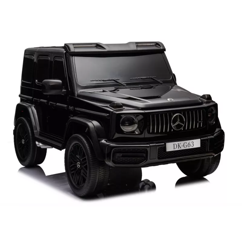 LEAN CARS Mercedes G63 XXL MP4 24V 4x4 melns braucamais auto ar tālvadību
