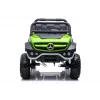 LEAN CARS Mercedes Unimog 12V elektriskais braucamrīks zaļš