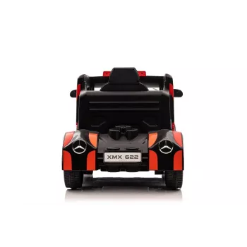 LEAN CARS Mercedes XMX622 Red Ride-On Truck ar LED gaismām