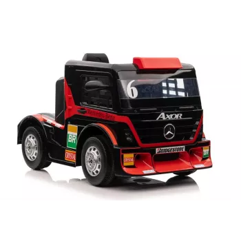 LEAN CARS Mercedes XMX622 Red Ride-On Truck ar LED gaismām