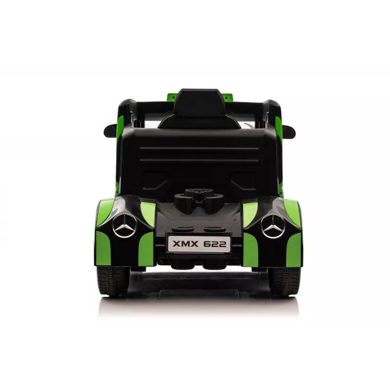 LEAN CARS Mercedes XMX622 Kravas auto ar akumulatoru LED gaismām Pilota zaļš