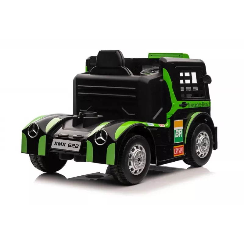 LEAN CARS Mercedes XMX622 Kravas auto ar akumulatoru LED gaismām Pilota zaļš