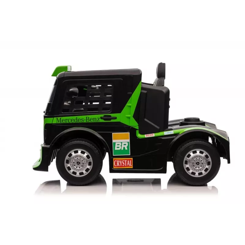 LEAN CARS Mercedes XMX622 Kravas auto ar akumulatoru LED gaismām Pilota zaļš