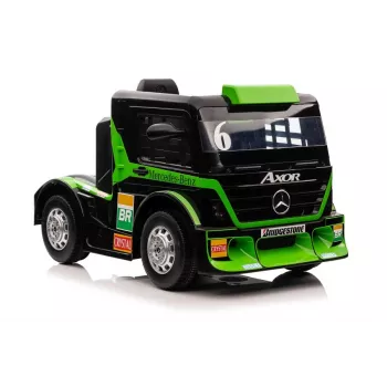 LEAN CARS Mercedes XMX622 Kravas auto ar akumulatoru LED gaismām Pilota zaļš