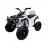 LEAN CARS Quad BDM0906 Elektriskais braucamrīks ar sūknētiem riteņiem, LED gaismām, MP3, balts