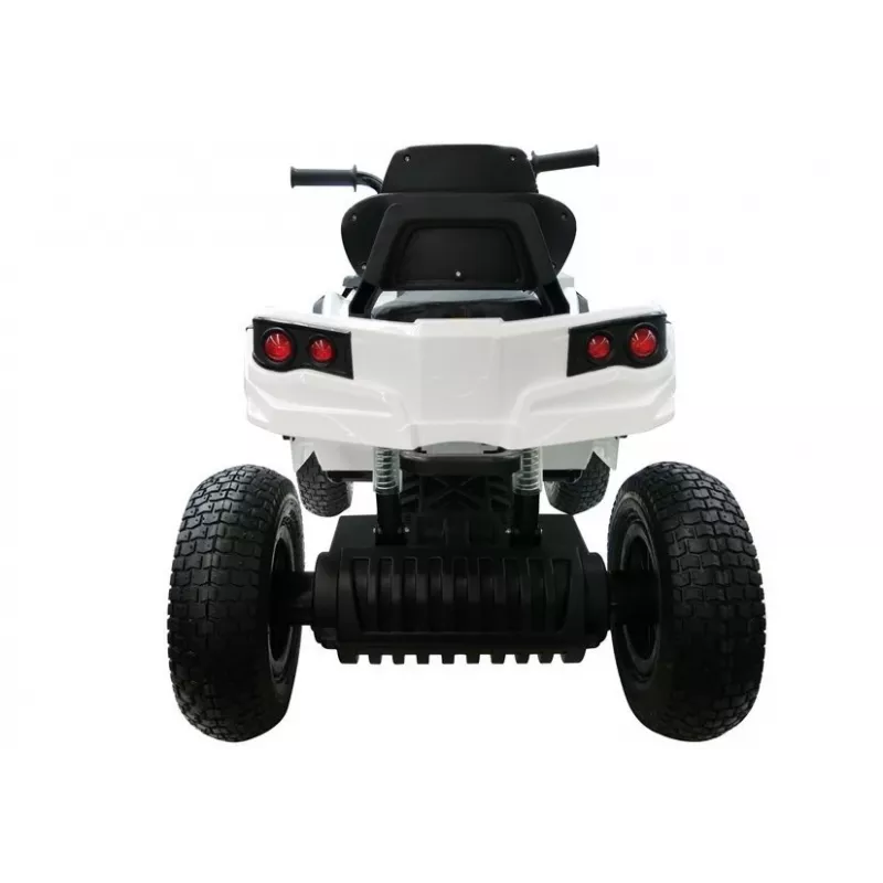 LEAN CARS Quad BDM0906 Elektriskais braucamrīks ar sūknētiem riteņiem, LED gaismām, MP3, balts