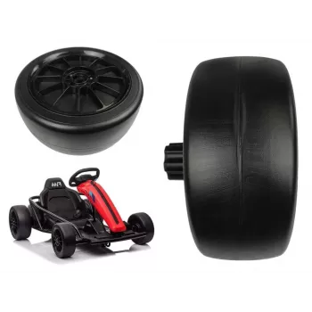LEAN CARS aizmugurējais ritenis Go Kart SX1968 - 250mm EVA putu nomaiņas ritenis (melns)