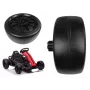 LEAN CARS aizmugurējais ritenis Go Kart SX1968 - 250mm EVA putu nomaiņas ritenis (melns)